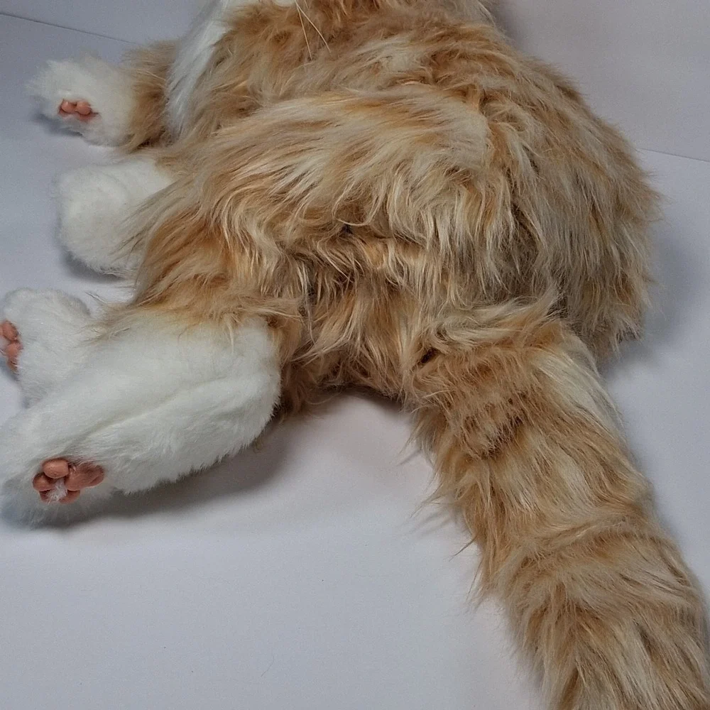 Animated Orange Tabby Cat Interactive Lifelike Joy For All Companion Pet